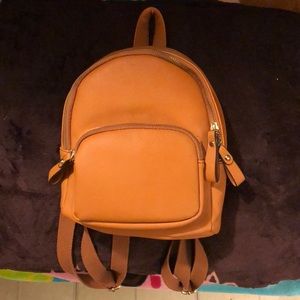 Tan backpack